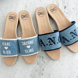 Custom Denim Sandals