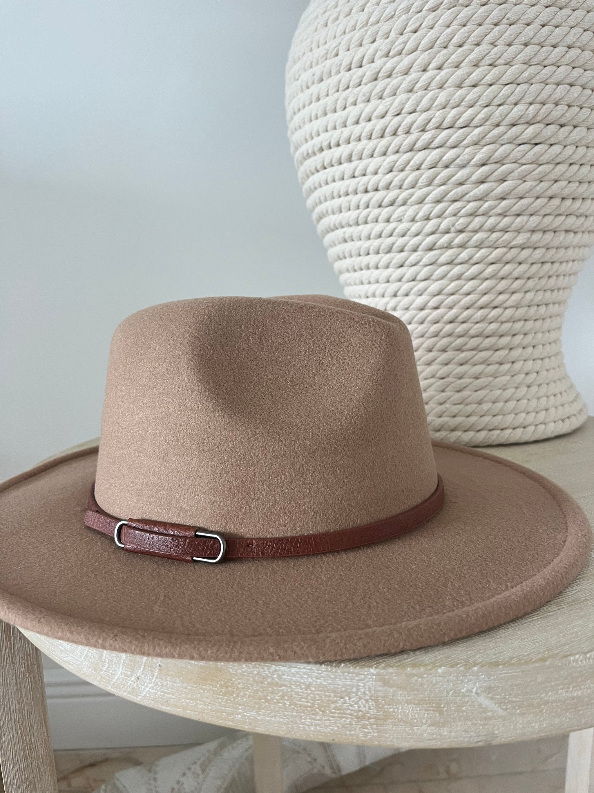 Hand embroidered camel Fedora size L Buy Claude Wool Fedora - Dark Camel - Helen Kaminski main image 3