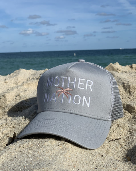 Mother Nation Trucker Hat in gray